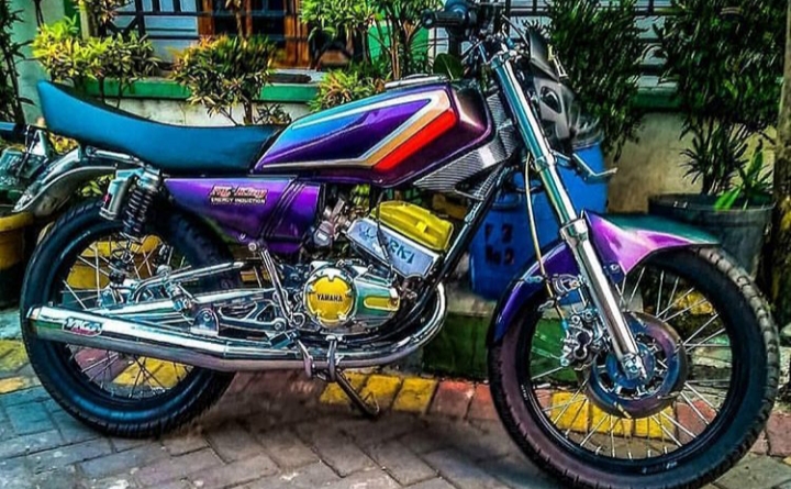 Modifikasi Rx King Warna Ungu Polos, Original, Metalik, Terong, Muda