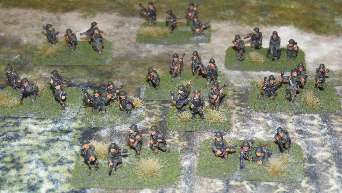 Miniature War gaming and painting Painting MidWar German Grenadier Platoon (FOW)