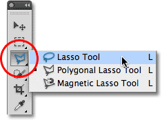 photoshop cs6 : lasso tool