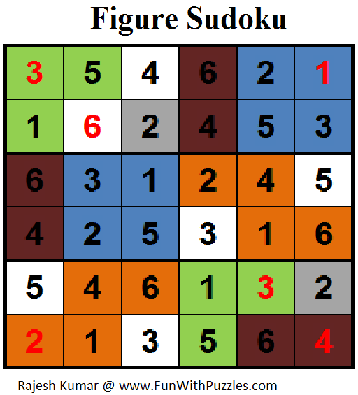 Figure Sudoku (Mini Sudoku Series #76) Solution