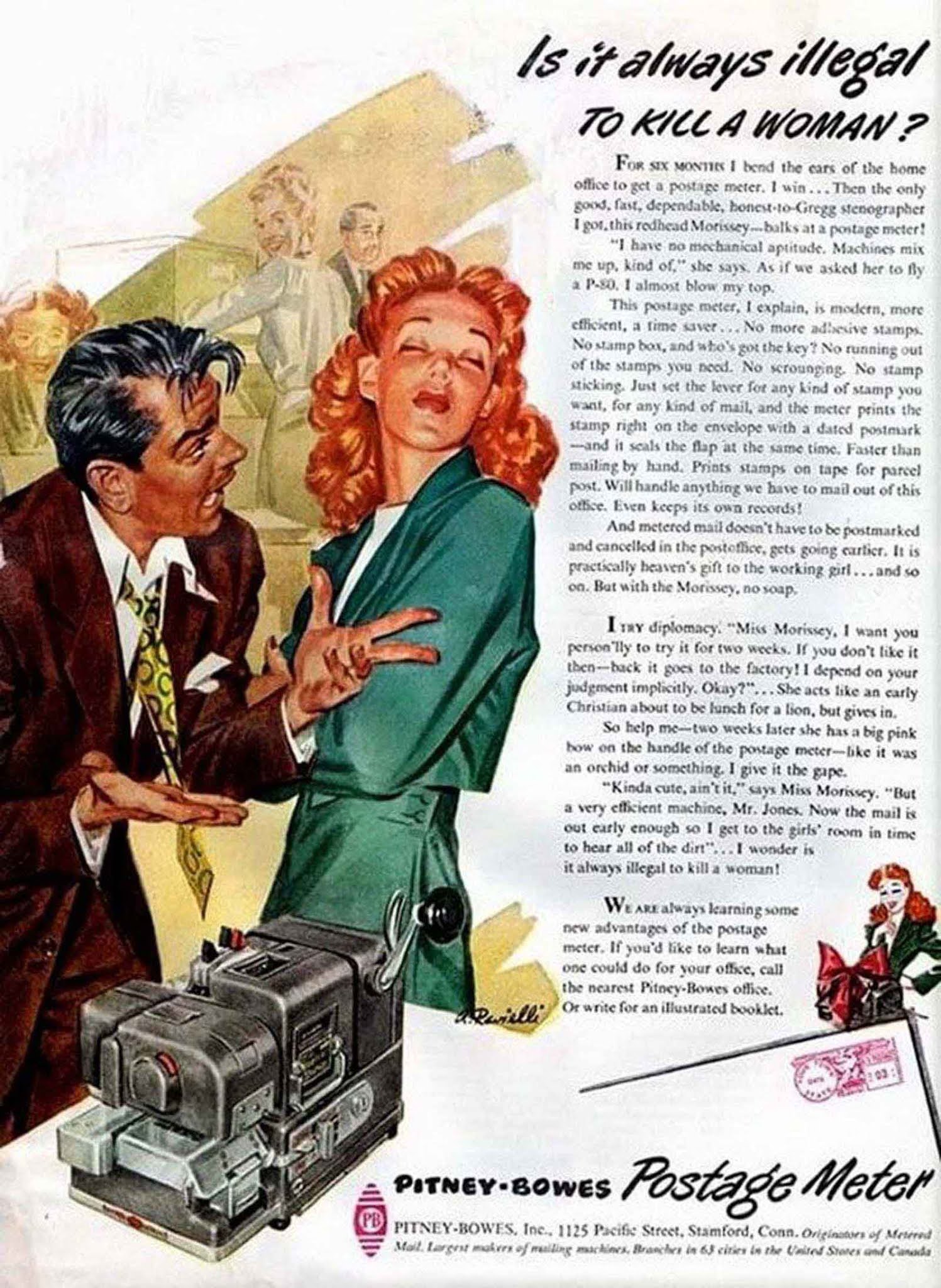 Sexist and offensive vintage ads that would never fly today, 1940-1980