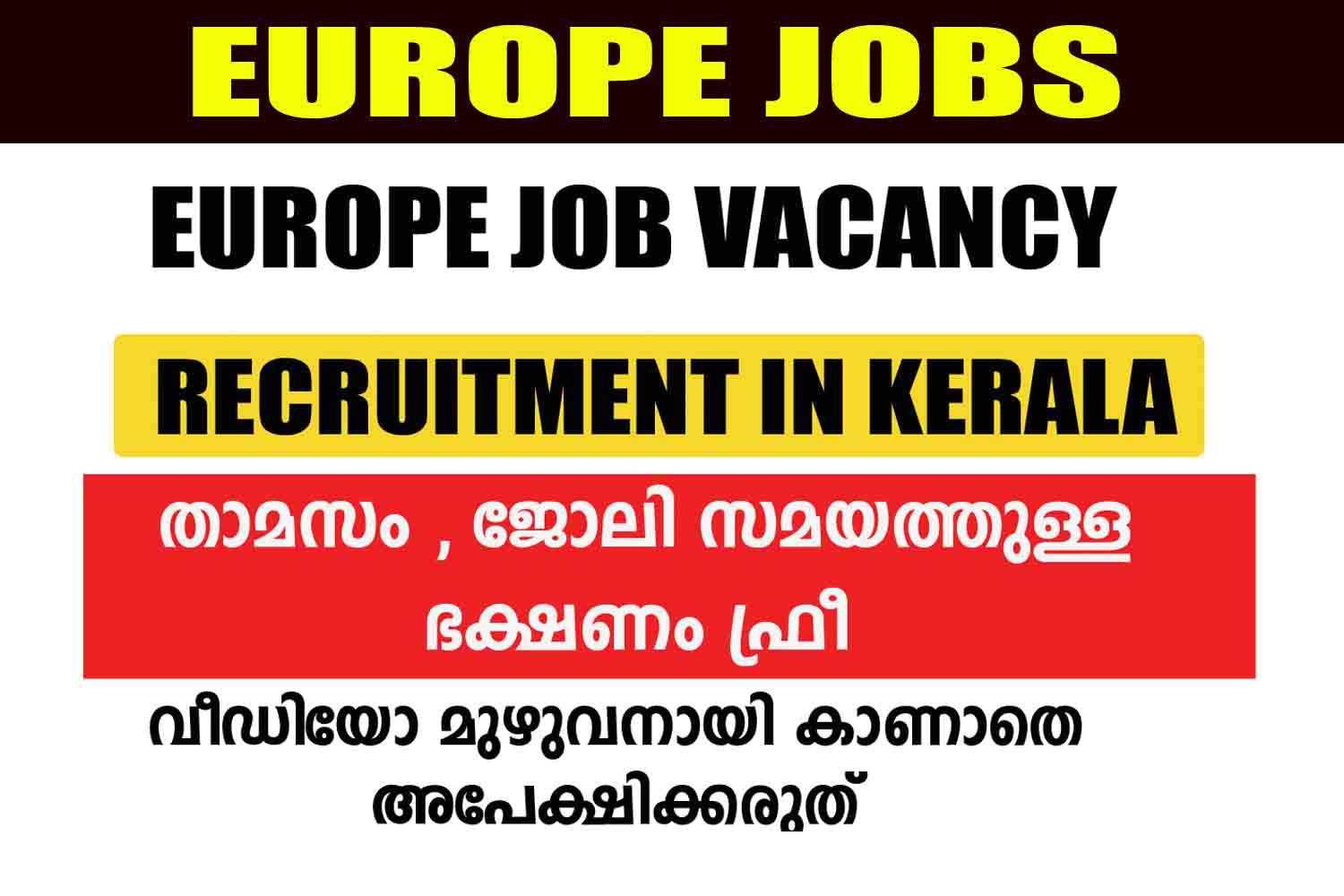 Jobs In Europe- Romania- Recruitment In Kerala