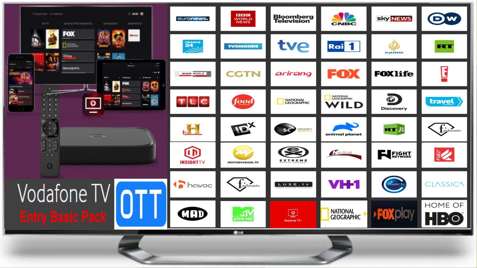 “Ενίσχυση Vodafone TV με HBO On Demand, Amazon Prime Video, πλάνα