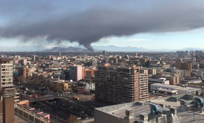 Incendio en Santiago