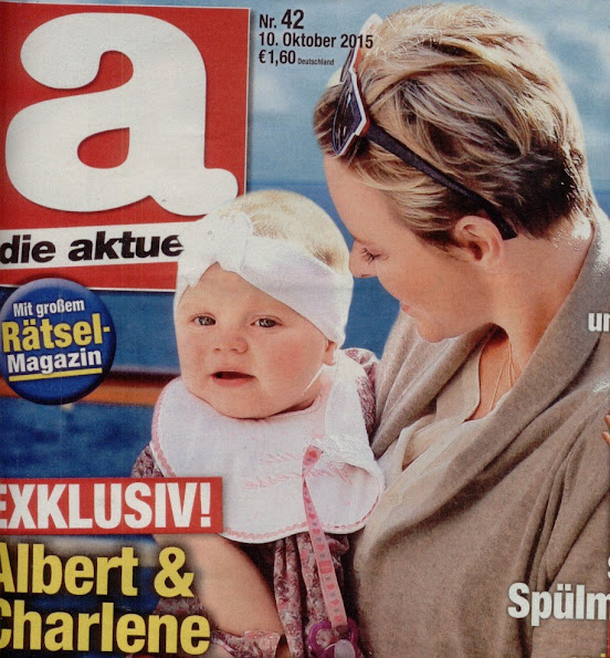 German "Die Aktuelle" magazine published some photos of Princess Charlene and twins Princess Gabriella & Prince Jacques of Monaco on the island of Corsica.