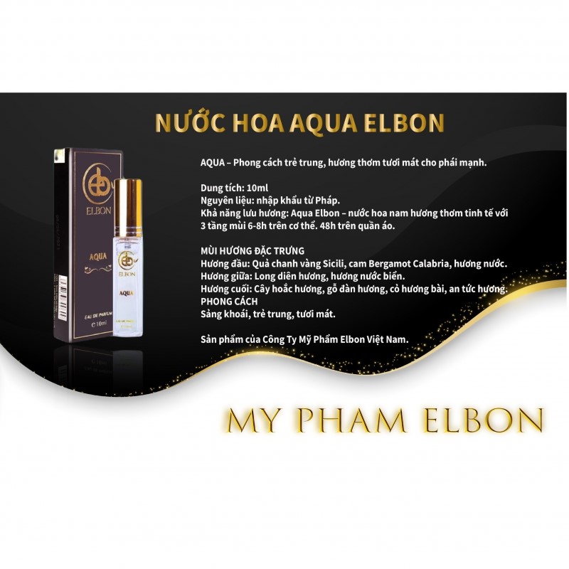 NƯỚC HOA NAM AQUA 10ML - ELBON