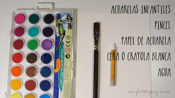 Materiales de las Acuarelas mágicas