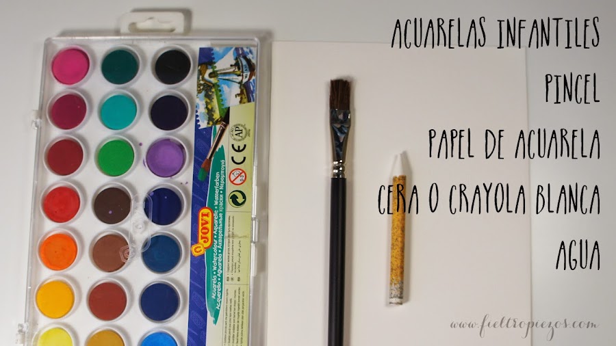 Materiales de las Acuarelas mágicas