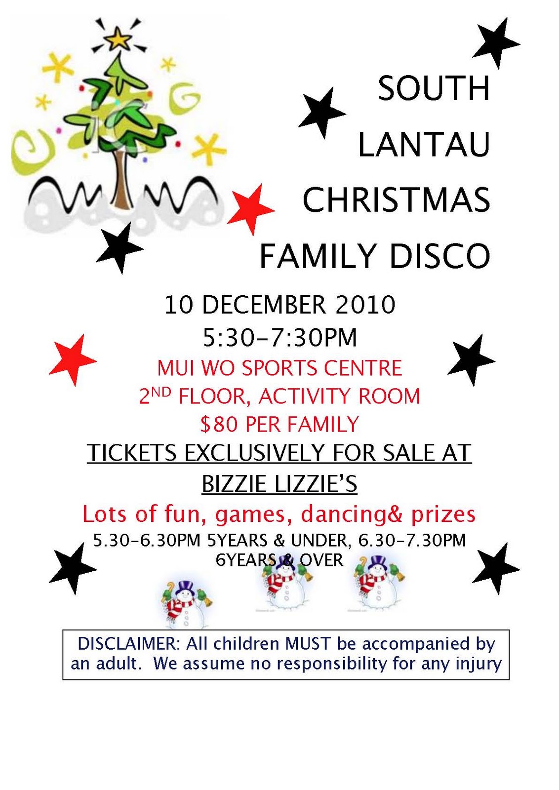 South Lantau Families Events CHRISTMAS FAMILY DISCO