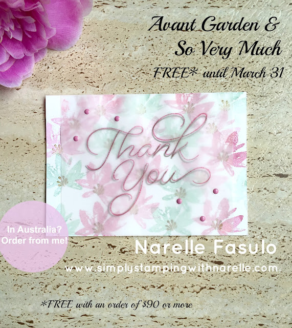 Avant Garden & So Very Much - FREE with a qualifying order until March 31 - Sale-A-Bration - Simply Stamping with Narelle - shop here - https://www3.stampinup.com/ecweb/default.aspx?dbwsdemoid=4008228