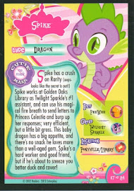 My Little Pony Spike Series 1 Trading Card