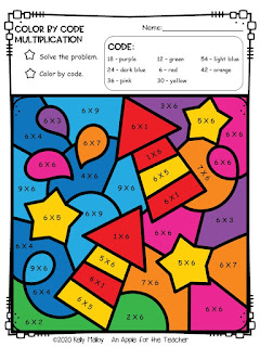 Chinese New Year Multiplication Color By Number color