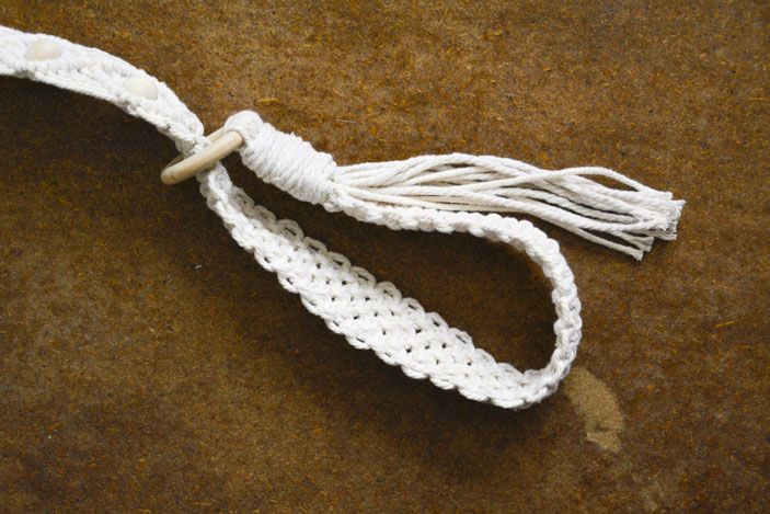 macramé yoga mat starp