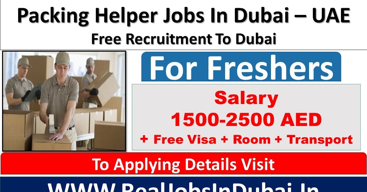 Helper Jobs In Dubai UAE 2021
