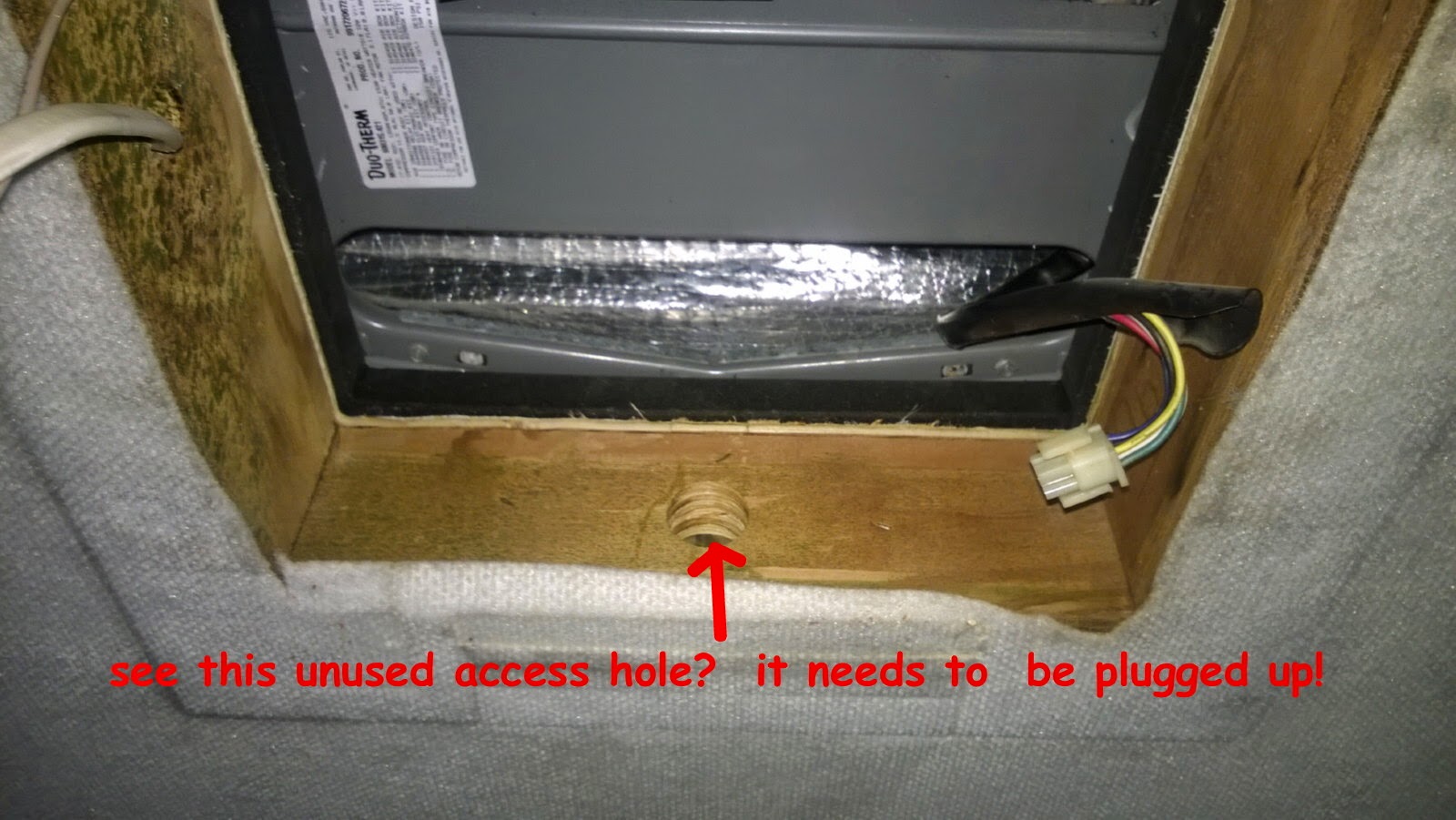 What A View!!! RV Repair replacing gaskets on rooftop Duo Therm