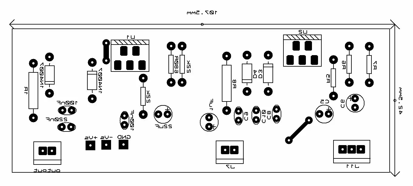 tda2030 stereo amplifier circuit pcb tda2030 stereo amplifier circuit pcb
