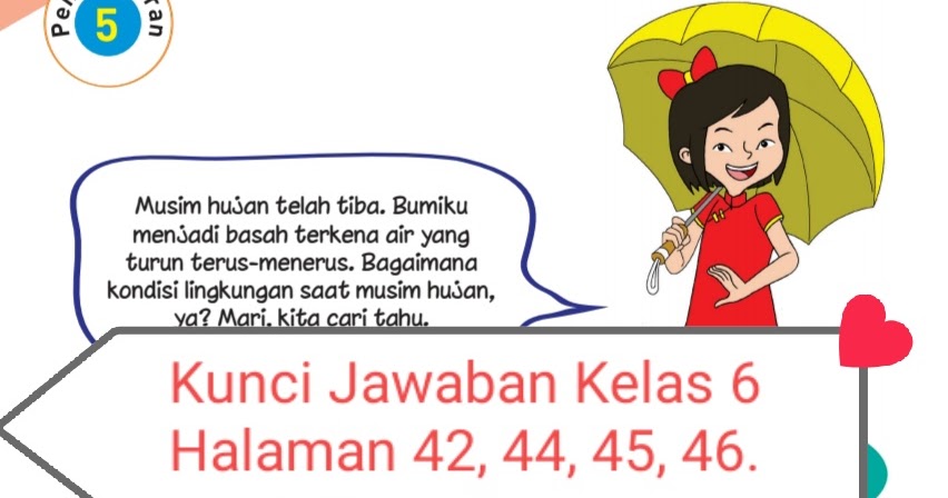 Kunci Jawaban Buku Tematik Siswa Kelas 6 Tema 8 Subtema 1 Pembelajaran 5 Halaman 42 43 44 45 46 Info Pesilat
