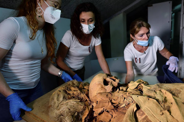 Italian hospital uses CT scan to unveil secrets of Egyptian mummy