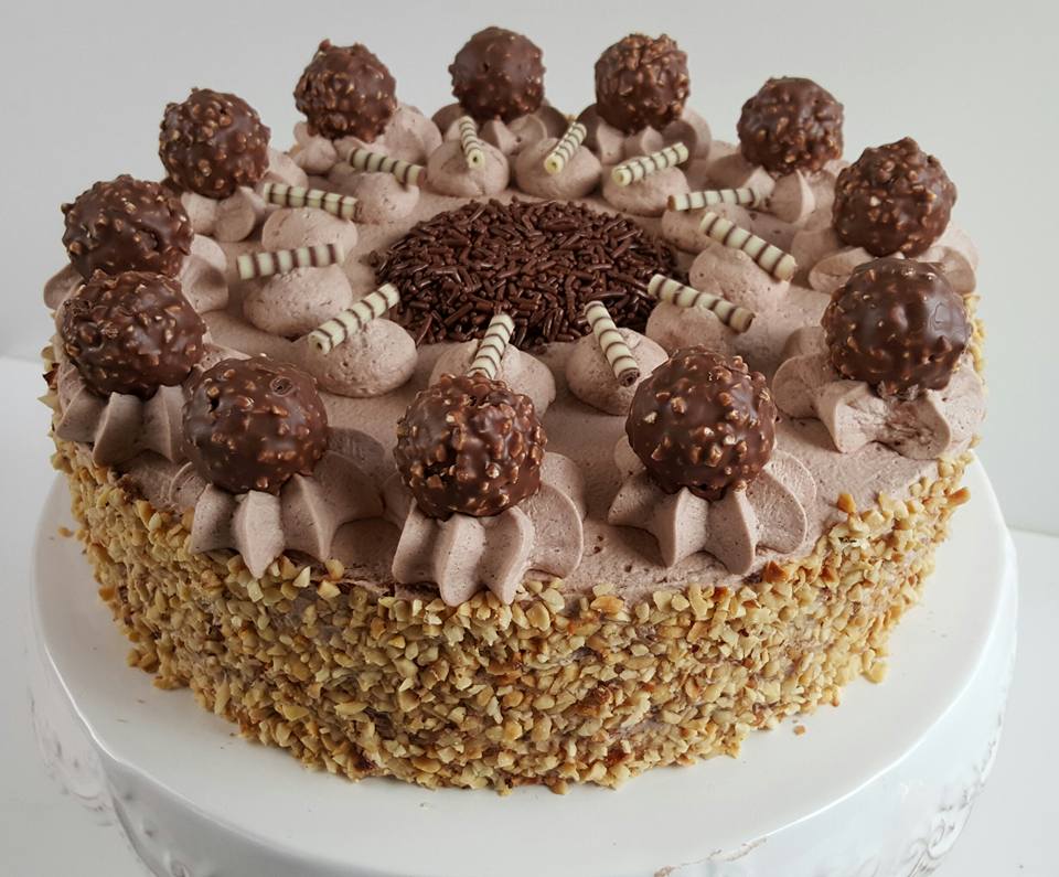 Ferrero Rocher Nougat Torte