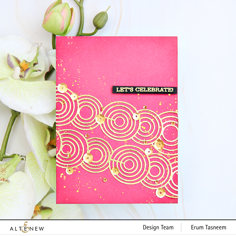 Altenew Rippling Rings Border Die | Erum Tasneem | @pr0digy0