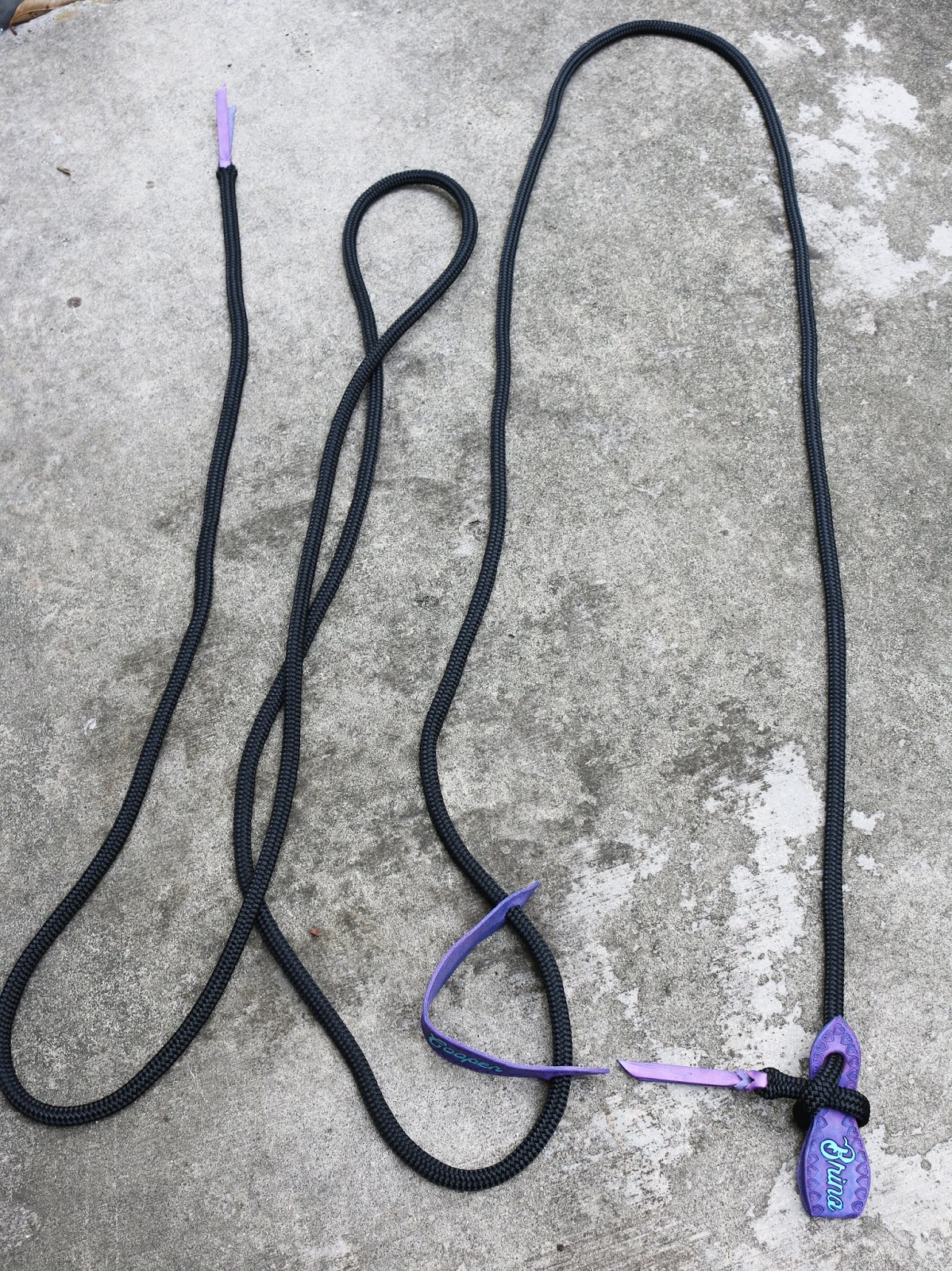 Rachel Fail Model Horse Tack: How to Tie a Mecate onto Slobber Straps