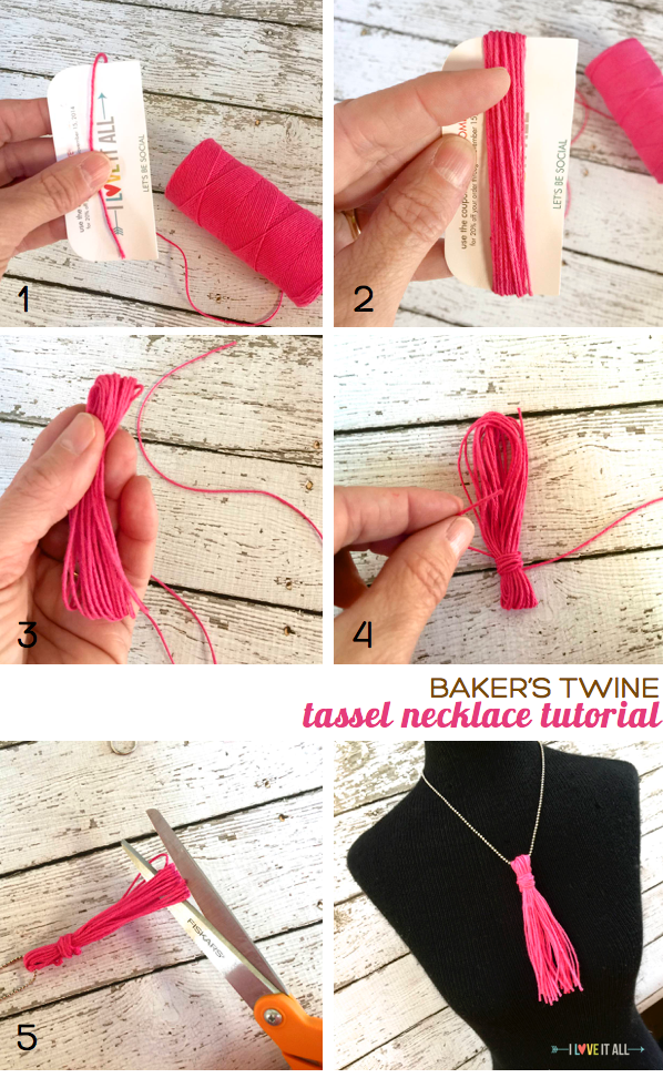 tassel necklace tutorial