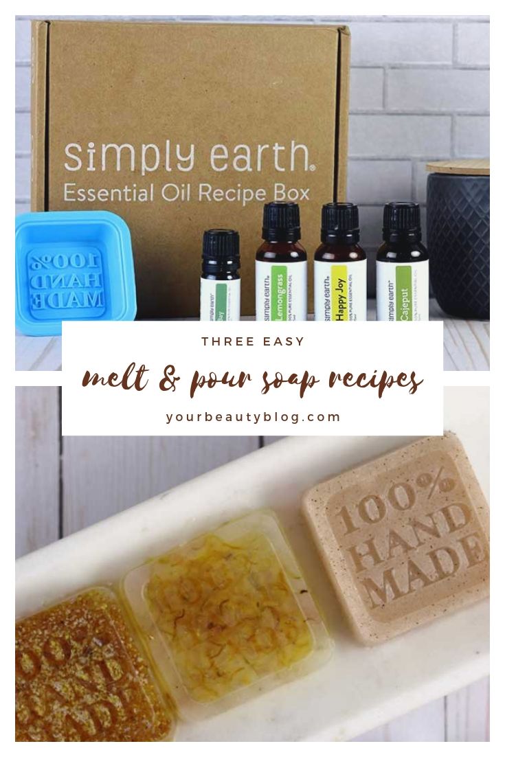 3 Easy Melt and Pour Soap Recipes Using Essential Oils Everything Pretty