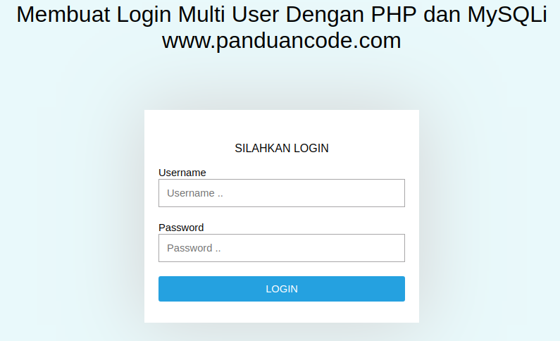 User php login. User php.