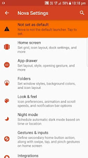 Themes For Android app HomeScreen setup using Nova launcher