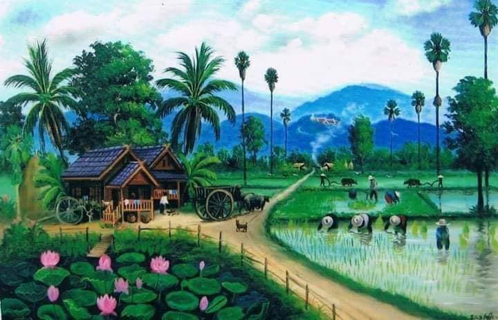 Gambar Animasi Desa / Gambar Pemandangan Kampung Yang Unik Dan Patut