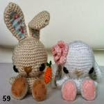 patron gratis conejo amigurumi, free pattern amigurumi rabbit