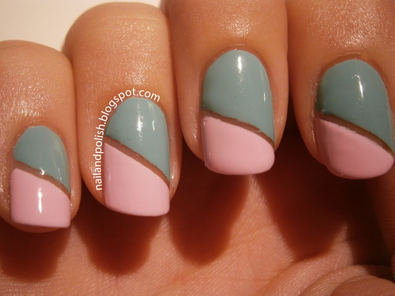 1. Two-tone nails - wide 3