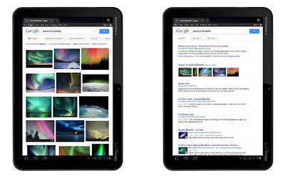 Google aperfeiçoa site de busca em tablets