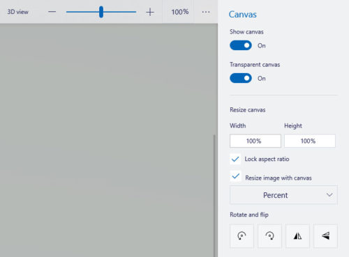 Come modificare la risoluzione dei file in Paint 3D