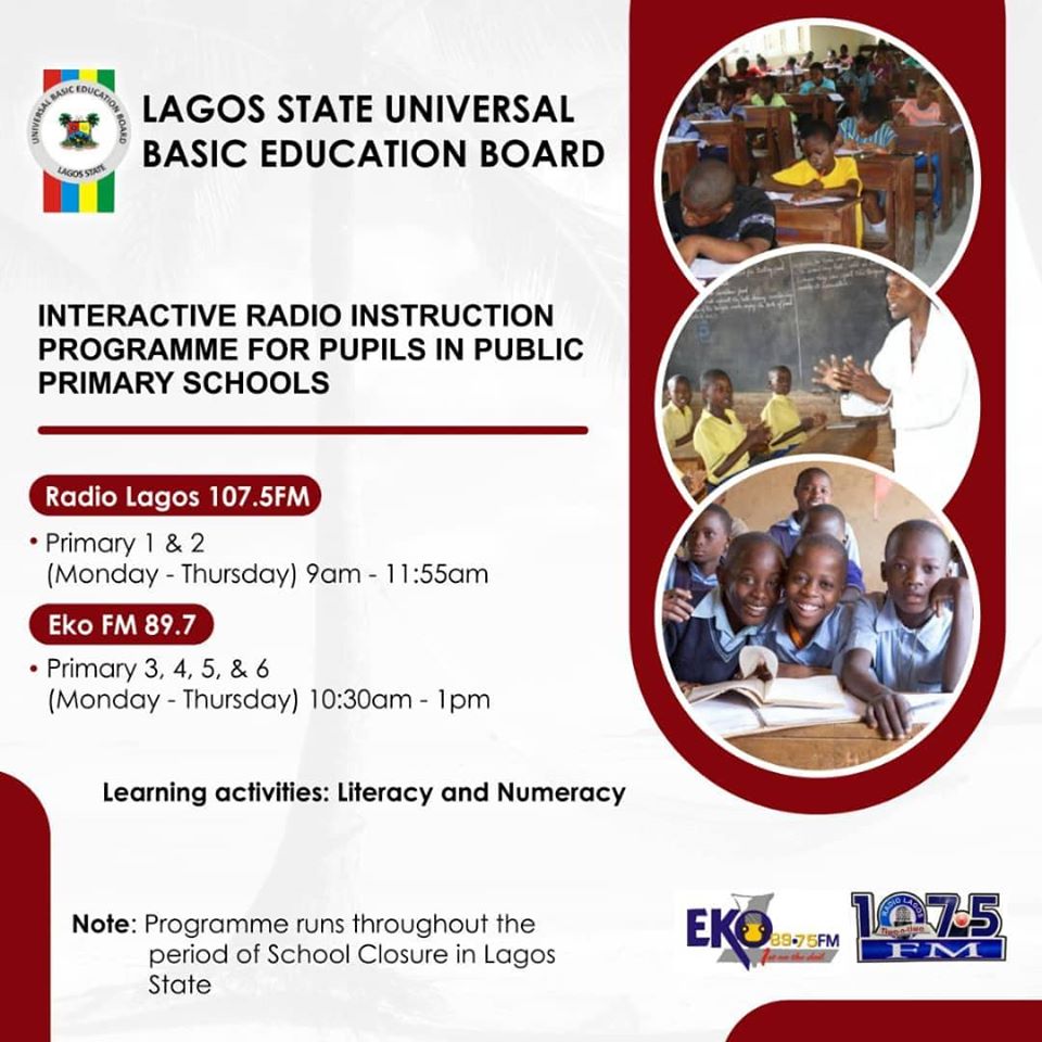 Lagos State Public Primary Schools Daily Lesson Programme FM Radio
