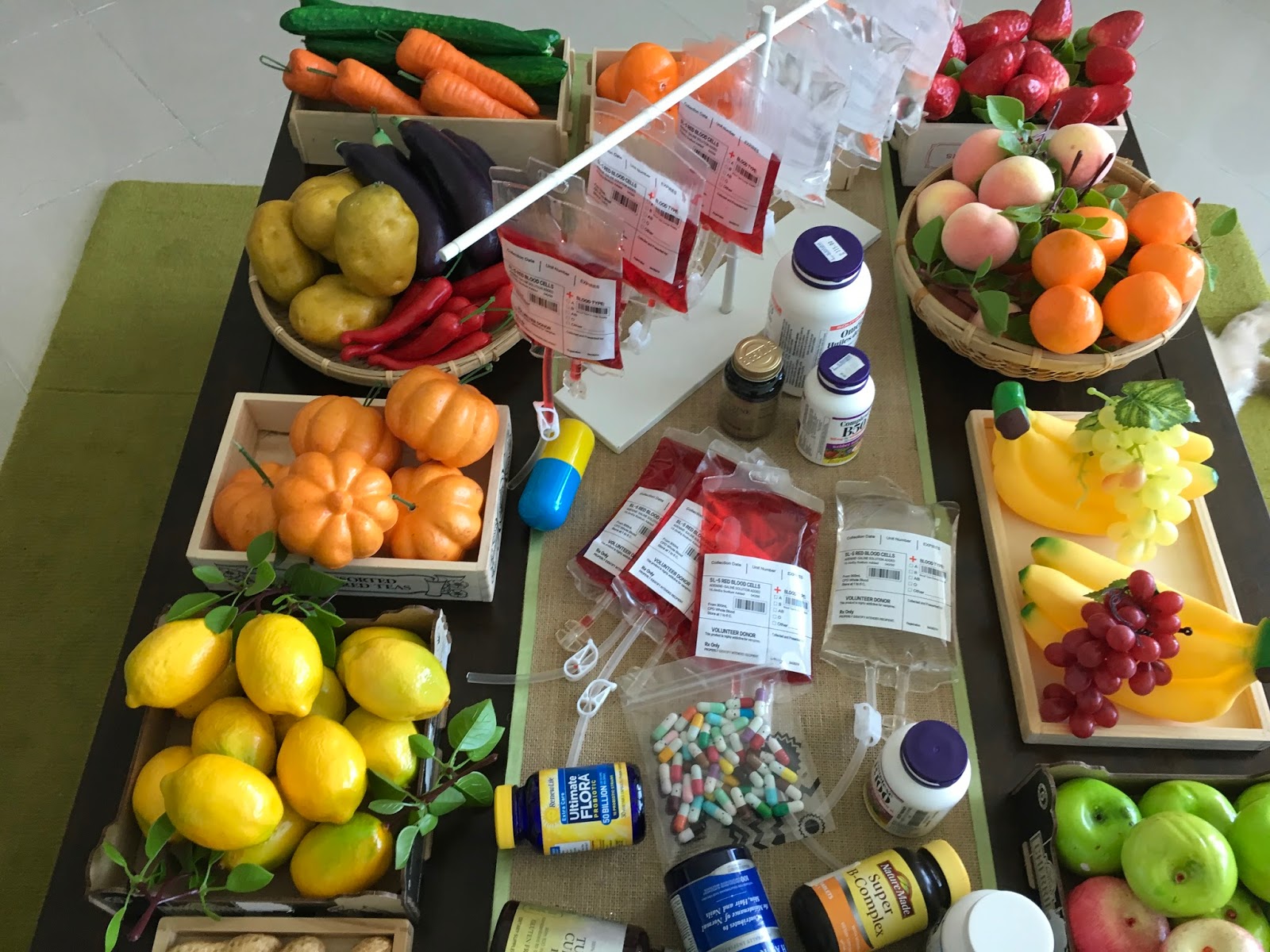 Butterflies and Bees Health, Food vs. Pills Party