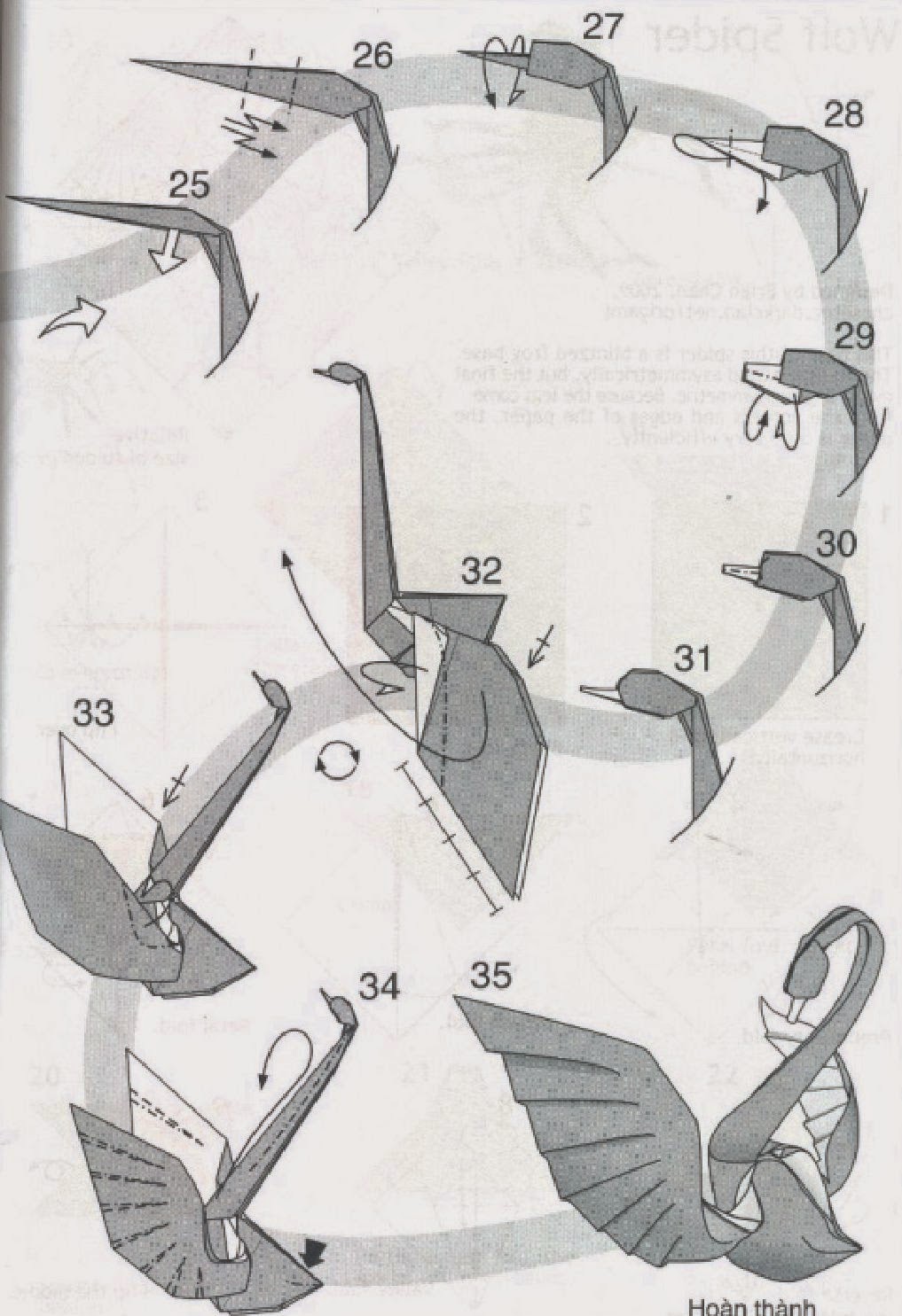 origami swan instructions easy paper craft for kids