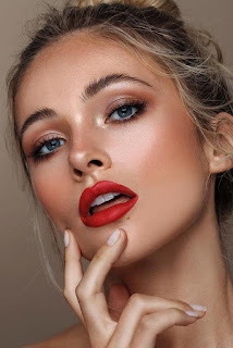 Red Dress Prom Makeup Ideas - red on red