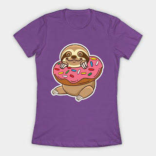 https://www.teepublic.com/t-shirt/2079329-sloth-donut