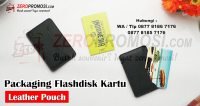 Packaging Flashdisk model Pouch Kulit, Pouch Kulit Packaging Flashdisk Kartu, Leather Castle Flashdisk Card Holder, Leather Case Untuk Flashdisk Kartu Aksesoris dan Kemasan Souvenir