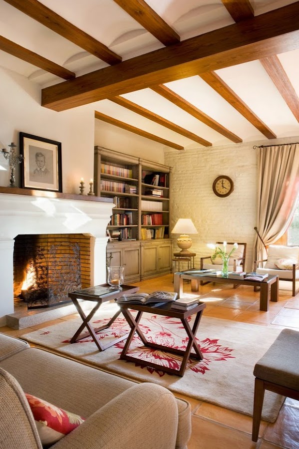Salones con chimenea.. | Decoración