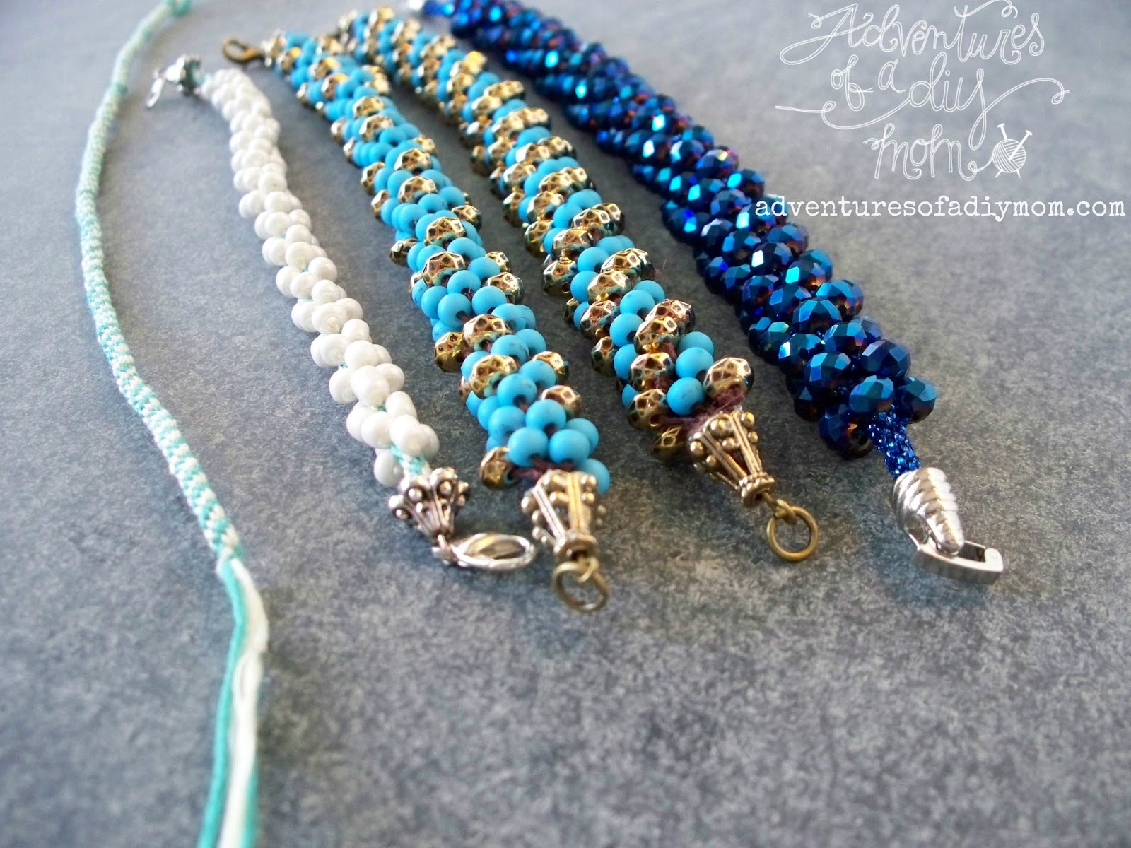 Kumihimo Beaded Bracelets from Prima Bead Adventures of a DIY Mom