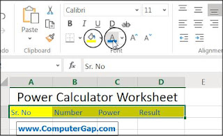 Enter Sample Data in Excel Worksheet Online