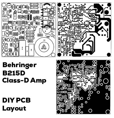 Power Amplifier Class-D IRS20957 Behringer B215D - Electronic Circuit