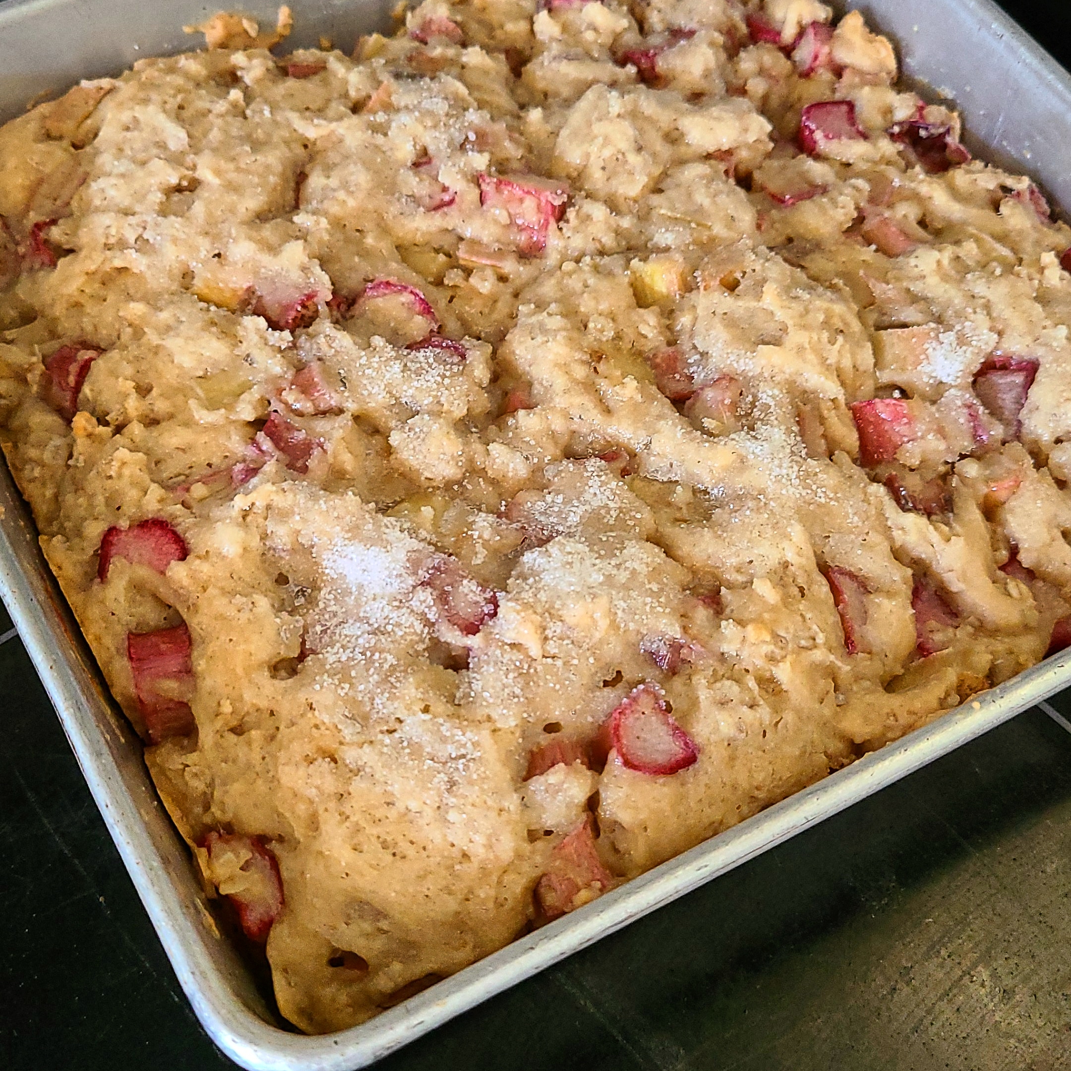 Rhubarb Snacking Cake What Smells So Good?