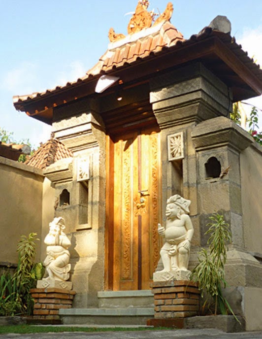  Gambar  Budaya Bali  Angkul Gerbang  Rumah  Adat Hiasan Patung 