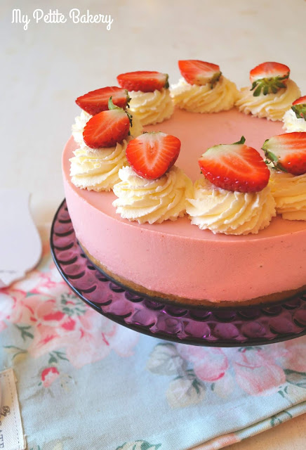 Cheesecake De Fresas &#9829; Sin Horno
