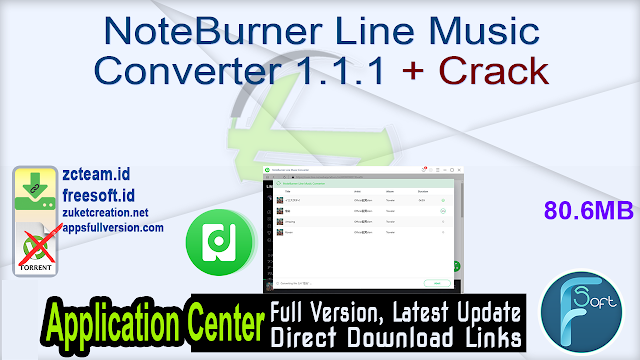 NoteBurner Line Music Converter 1.1.1 + Crack