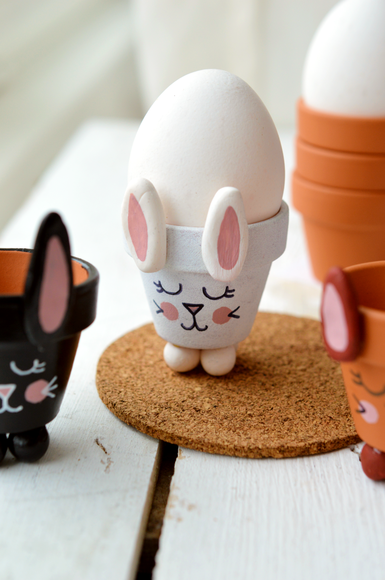Easter Bunny Egg Cup - tiny & little