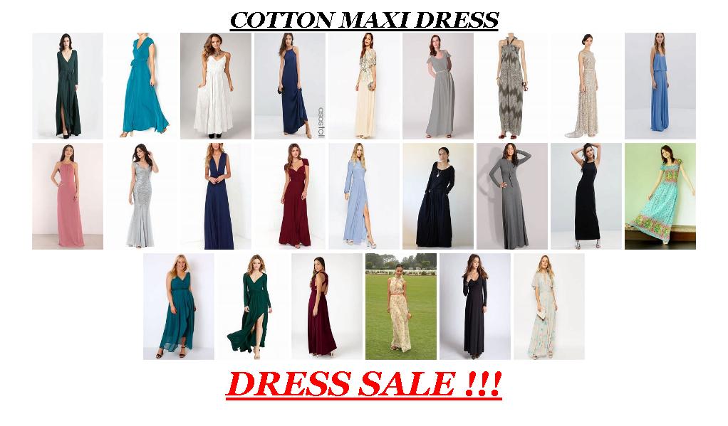 Sale Season In Usa - Cotton Maxi Dress